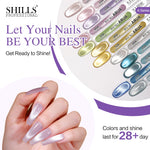 image, Shills Aura Cat Eye Gel Polish Set (12 Colors) | Magnetic Nail Art Kit | HEMA & TPO Free