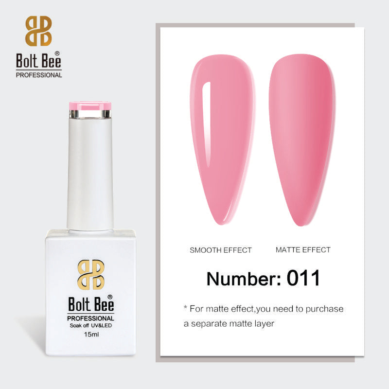 Bolt Bee Gel Polish 15ml – High-Gloss, Long-Lasting UV/LED Soak Off Nail Gel (Shade -011)