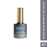 image, SHILLS Professional Black Glass Cat Magnetic Gel Polish – 9D Cat Eye Effect, Soak-Off UV & LED Gel Polish (Shade 427))