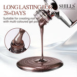 image, Shills Burnt Tea Mocha Cat Eye Gel Polish Set (12 Colors) | Magnetic Nail Art Kit | HEMA & TPO Free