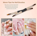 image, Sevyn Colors Nail Art Brush Set – 5pc Dual-Ended Professional Nail Brushes for Gel, Acrylic, Ombre, 3D & Detail Designs