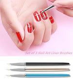 image, Sevyn Colors Professional 3pcs Nail Art Brush For Perfect Line & Professional Nail Design