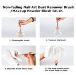 image, Sevyn Colors Nail Dust Cleaner Brush Soft Bristle Nail Art Cleaning Brush for Acrylic, Gel, Dip Powder & Manicure Use