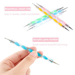 image, Sevyn Colors 5PCS Nail Art Dotting Pen Set – Dual-Ended Marble Dotting Tools for Nail Art Design, Gel Polish, Acrylic & DIY Manicure