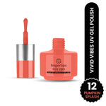 image, Fingertips Vivid Vibes UV Gel Polish – Shade 12 Pumpkin Splash | 16ml Long-Lasting Soak-Off Gel Nail Color