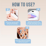 image, Fingertips Vivid Vibes UV Gel Polish – Shade 10 Powder Blue | Long-Lasting Soak-Off Gel Nail Color