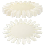 image, Sevyn Colors Natural Nail Art Display Wheel – 10PCS Nail Polish Swatch Rounds for Gel, Acrylic & Practice Designs