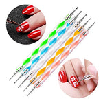 image, Sevyn Colors 8PCS Nail Art Tools Set – 5 Dotting Pens & 3 Nail Liner Brushes for DIY Nail Design, Manicure Accessories Kit