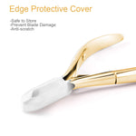 image, Sevyn Colors Professional Cuticle Nipper Stainless Steel Cuticle Trimmer with Gold Handle for Manicure & Pedicure