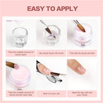 image, Ez Flow Acrylic Nail Kit – Professional Acrylic System with Q Monomer, Clear/Pink/White Powders, Brush & Glass Dish