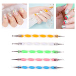 image, Sevyn Colors 5PCS Nail Art Dotting Pen Set – Dual-Ended Marble Dotting Tools for Nail Art Design, Gel Polish, Acrylic & DIY Manicure