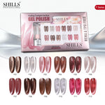 image, Shills Fading Twilight Cat Eye Gel Polish Set (12 Colors) | Magnetic Nail Art Kit | HEMA & TPO Free
