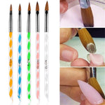 image, Sevyn Colors 5pcs Acrylic Nail Brush Set – For Acrylic, Gel & Nail Art Precision
