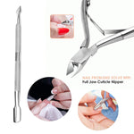 image, Sevyn Colors Cuticle Nipper & Pusher Set Professional Stainless Steel Nail Care Tool Kit for Manicure & Pedicure