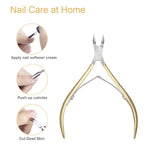 image, Sevyn Colors Professional Cuticle Nipper Stainless Steel Cuticle Trimmer with Gold Handle for Manicure & Pedicure