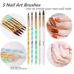 image, Sevyn Colors 5pcs Acrylic Nail Brush Set – For Acrylic, Gel & Nail Art Precision