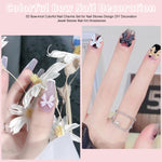 image, Sevyn Colors 3D Bow Nail Art Charms Set – 3D Acrylic Nail Bows & Pearls in 7 Pastel Colors for DIY Nail Decoration