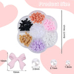 image, Sevyn Colors 3D Bow Nail Art Charms Set – 3D Acrylic Nail Bows & Pearls in 7 Pastel Colors for DIY Nail Decoration