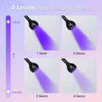 image, Sevyn Colors Clip-On Flexible UV LED Nail Light – USB Powered Mini Lamp for Gel Nail Art Curing | Portable Single Finger UV Light