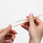 image, Sevyn Colors Wooden Cuticle Sticks Double-Ended Manicure Orange Sticks for Nail Art, Cuticle Pusher & Cleaner (Pack Of 100)
