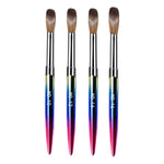 image, Sevyn Colors 4-Piece Acrylic Brush Set – Professional Nail Art Brushes for Acrylic Nails & Detailed Designs