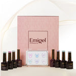 image, Emigel Professional Aurora UV Gel Polish Set – 6 Iridescent Soak-Off Shades with Base & Top Coat