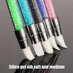 image, Sevyn Colors 5-Piece Silicone Brush Set – Multi-Purpose Nail Art Tools for Sculpting, Detailing, and Cleaning