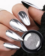 image, Sevyn Colors Chrome Nail Powder 3 Colors Metallic Mirror Effect Pigment Set for Gel & Acrylic Nails