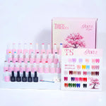 image, THREE STROKES Grace 2 Gel Polish Kit – 35 Pcs Set | 25 Color Gel + 5 Cat Eye + 5 Multifunctional Gels | Free Magnet