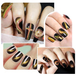 image, Sevyn Colors 3 in 1 Magnetic Cat Eye Nail Art Wand Premium Wood Handle Magnet Stick for 3D Cat Eye & Flower Designs