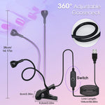 image, Sevyn Colors Clip-On Flexible UV LED Nail Light – USB Powered Mini Lamp for Gel Nail Art Curing | Portable Single Finger UV Light