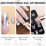 image, SEVYN COLORS Silicone Chrome Powder Applicator – Tool for Nail Art Pigments, Powders & Mirror Effects