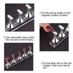 image, SEVYN COLORS Nail Art Stand – Magnetic Nail Display Holder for Press-On Nails & Nail Art Practice