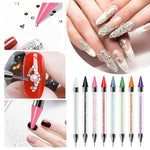 image, Sevyn Colors Dual-Ended Nail Rhinestone Picker Tool Wax Pencil & Dotting Tool for Nail Art Gems, Crystals, Beads & Sequins