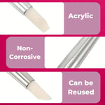 image, Sevyn Colors 5PCS Silicone Nail Art Tools with Dotting Pens – Dual-Ended Nail Sculpting Brushes for Gel Polish, Cleanup & Detailing