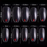 image, Shills Professional Ballet Nail Tips – 500pcs Clear Full Cover Tips (10 Sizes: 0–9) | For Acrylic, Gel & Press-On Nails