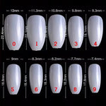 image, Shills Professional 500pcs Natural Ballet Nail Tips - 10 Sizes (0-9) for Perfect Manicures