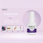 image, Shills Professional Construction Top Coat – UV/LED Soak-Off Gel Polish (15ml) | Long-Lasting Durable Nail Protection
