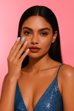 image, Sevyn Colors Glitter Ombre Press-On Nails – Set of 24 with Prep Kit | Durable, Salon-Quality Manicure at Home