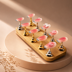image, Sevyn Colors Magnetic Nail Art Display Stand with Wooden Base – 10-Piece Nail Practice Holder for Press-Ons, Tips & Designs