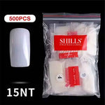 image, Shills Professional Full Cover Nail Tips – 500pcs Natural (10 Sizes: 0–9) | Strong ABS Tips for Acrylic, Gel & Press-On Nails