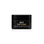 image, Fingertips 6 in 1 Top Coat Gel | 15gm UV LED Soak Off Gel Top Coat | High Gloss No Wipe Top Coat | Long Lasting Scratch Resistant | Professional Salon & DIY Use