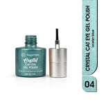 image, Fingertips Crystal Cat Eye Gel Polish Shade 04 - Ocean Blue | 10ml Magnetic Cat Eye Gel Polish | Shimmer Effect | UV LED Soak Off | Long Lasting Professional Nail Gel