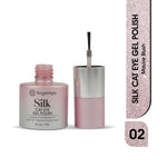 image, Fingertips Silk Cat Eye Gel Nail Polish Shade 02 - Mauve Blush | Magnetic Cat Eye UV LED Soak Off Gel Polish | Long Lasting High Shine Glitter Nail Art Gel | Professional Salon Finish | 12ml