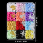 image, Sevyn Colors 3D Resin Flower & Pearl Nail Art Charms Kit - 12 Colors | Kawaii DIY Manicure Supplies