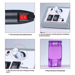 image, Sevyn Colors Professional Nail Drill Machine – High-Speed Electric Manicure & Pedicure Kit (Mercedes 2000)