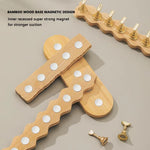 image, Sevyn Colors Premium Magnetic Nail Art Practice Stand with Super Strong Magnets – 5-Piece Tip Holder Set with Wooden Base