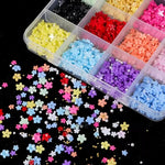 image, Sevyn Colors 3D Resin Flower & Pearl Nail Art Charms Kit - 12 Colors | Kawaii DIY Manicure Supplies