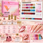 image, Venalisa Professional Cat’s Eye Gel Polish Set – 24 Shades | 15ml Each | HEMA Free | UV/LED Soak Off