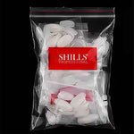 image, Shills Professional Short Ballet Nail Tips – 500pcs Natural Full Cover Tips (10 Sizes: 0–9) | Coffin Shape for Gel, Acrylic & Press-On Nails